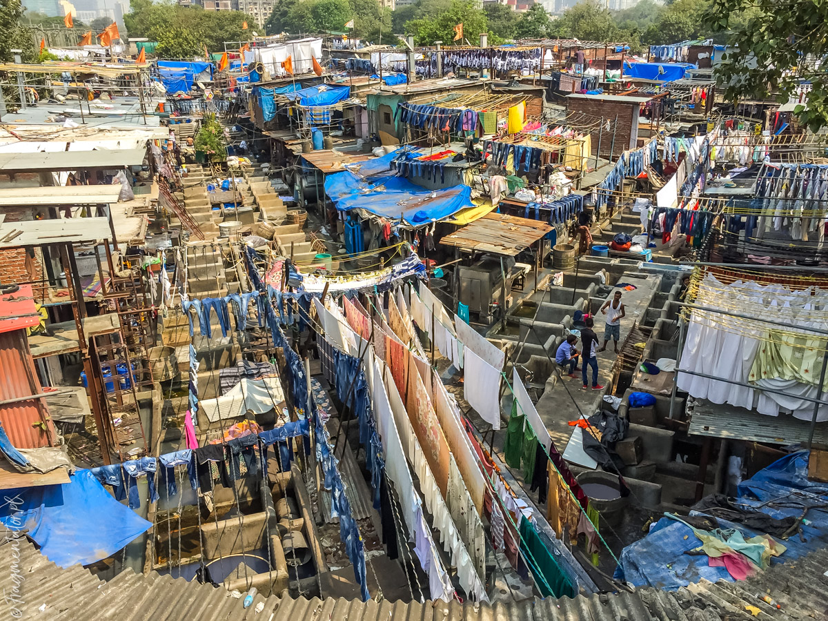 Indie Bombaj pralnia Dhobi Ghat