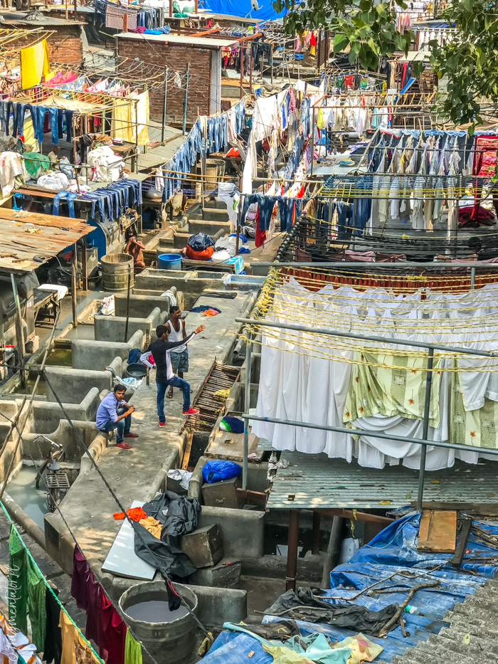 Indie Bombaj pralnia Dhobi Ghat