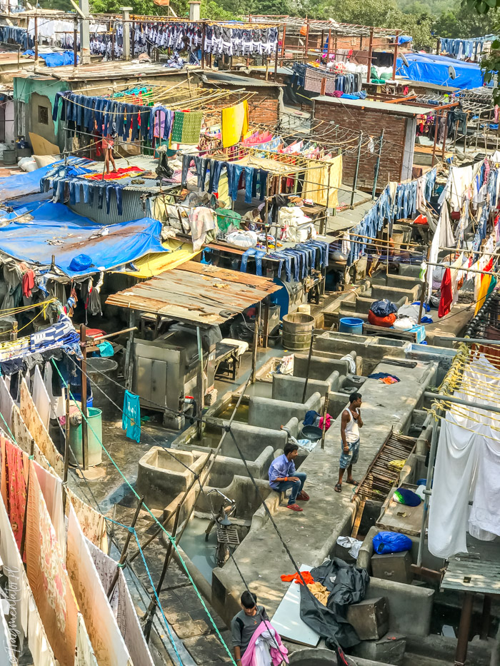 Indie Bombaj pralnia Dhobi Ghat