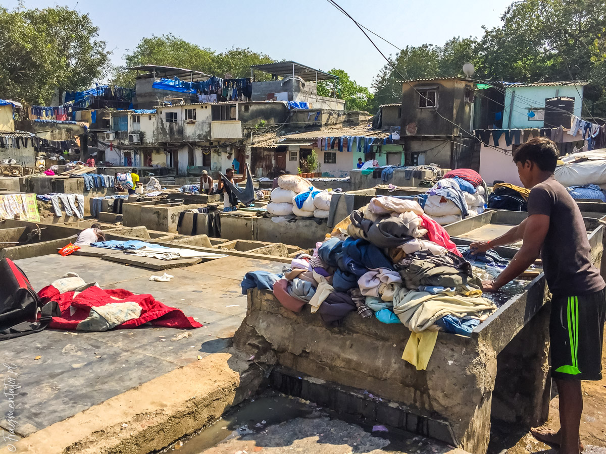 Indie Bombaj pralnia Dhobi Ghat