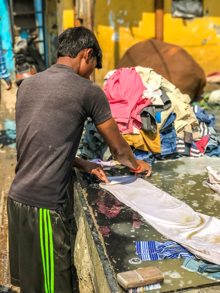 Indie Bombaj pralnia Dhobi Ghat