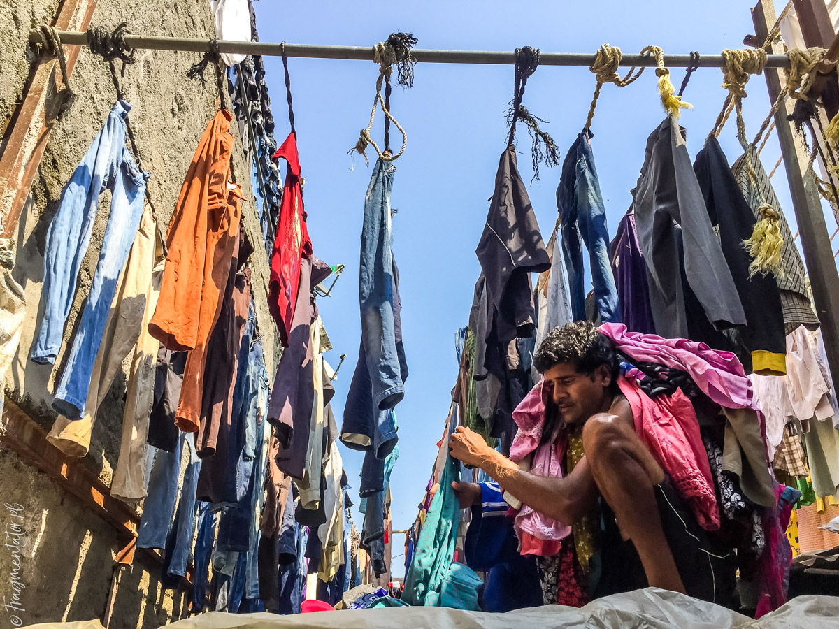 Indie Bombaj pralnia Dhobi Ghat