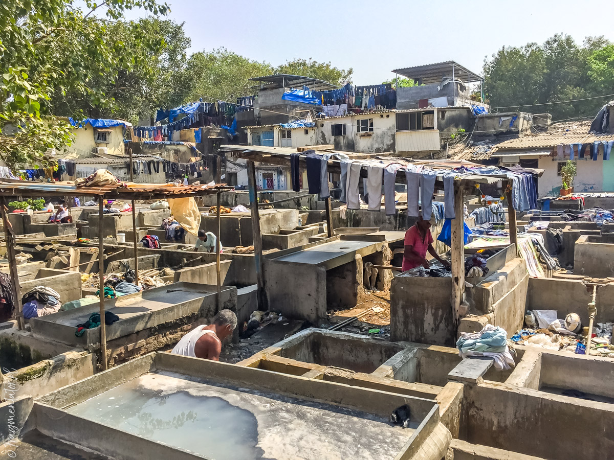 Indie Bombaj pralnia Dhobi Ghat