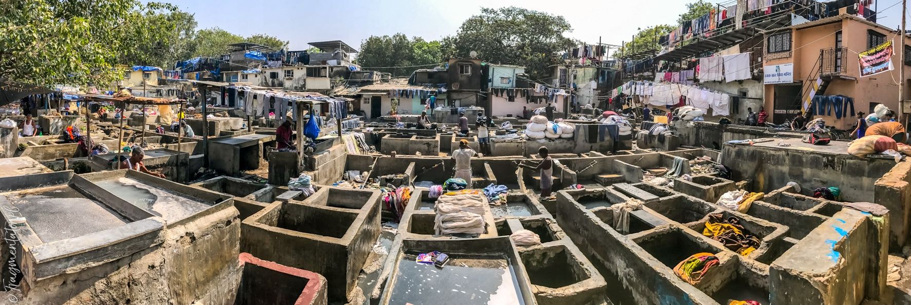 Indie Bombaj pralnia Dhobi Ghat