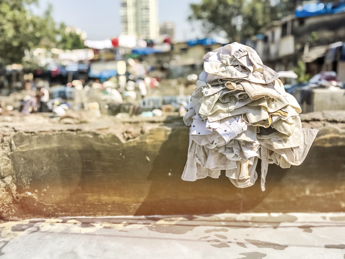 ndie Bombaj pralnia Dhobi Ghat